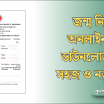 জন্ম নিবন্ধন অনলাইন কপি ডাউনলোড করার নিয়ম