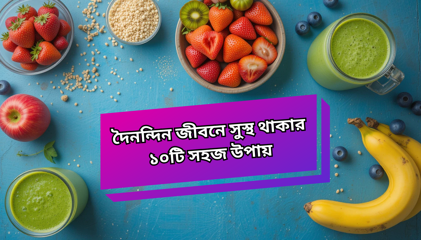 সুস্থ থাকার ১০টি সহজ উপায়